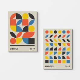 Wallity Cuadros Decorativos de Lienzo Multicolor 50 x 70 cm (2 Piezas)